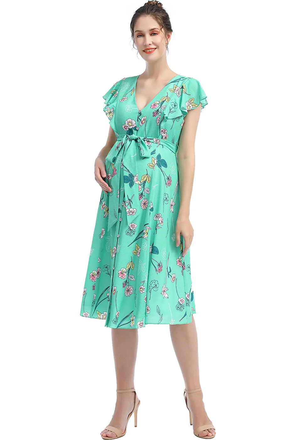 Kimi + Kai Maternity Alaia Nursing Dress