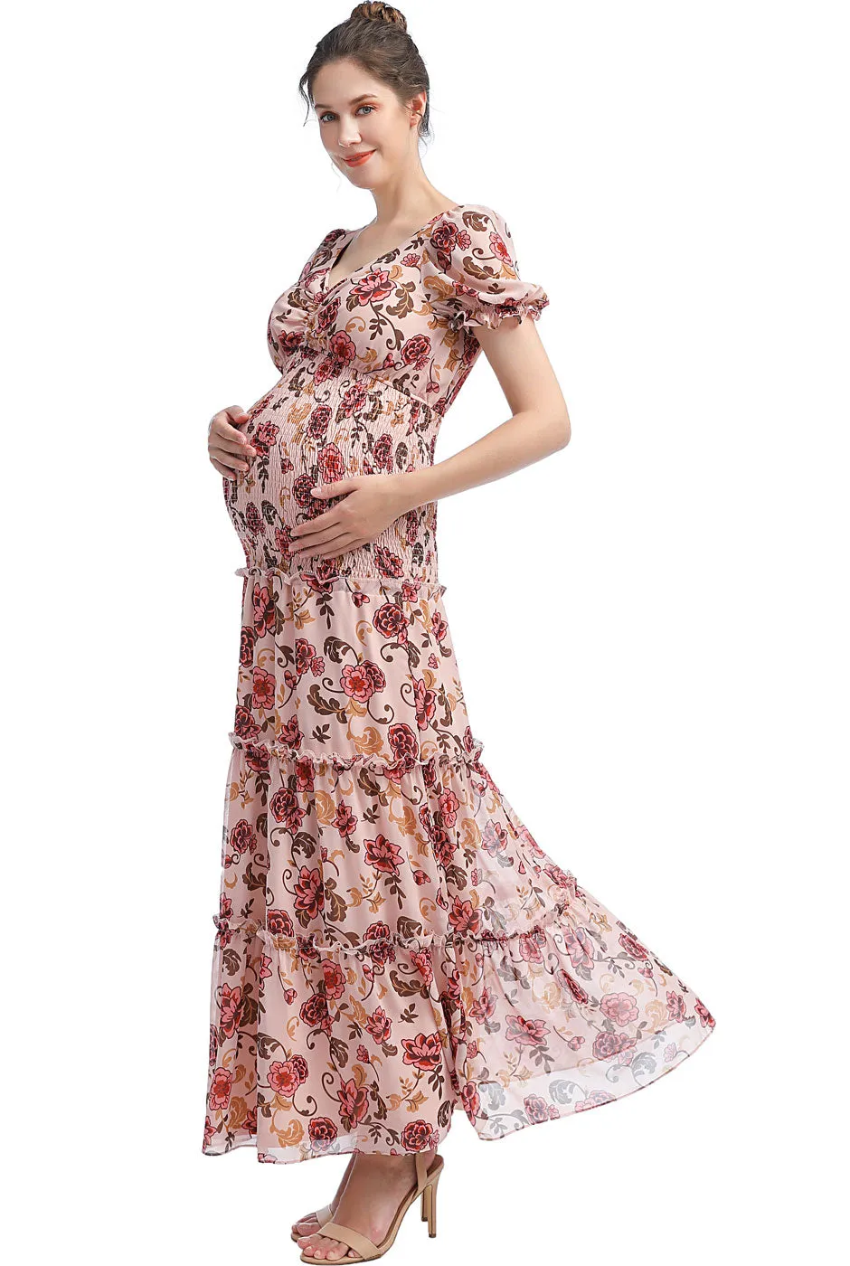 Kimi + Kai Maternity Aoife Maxi Dress