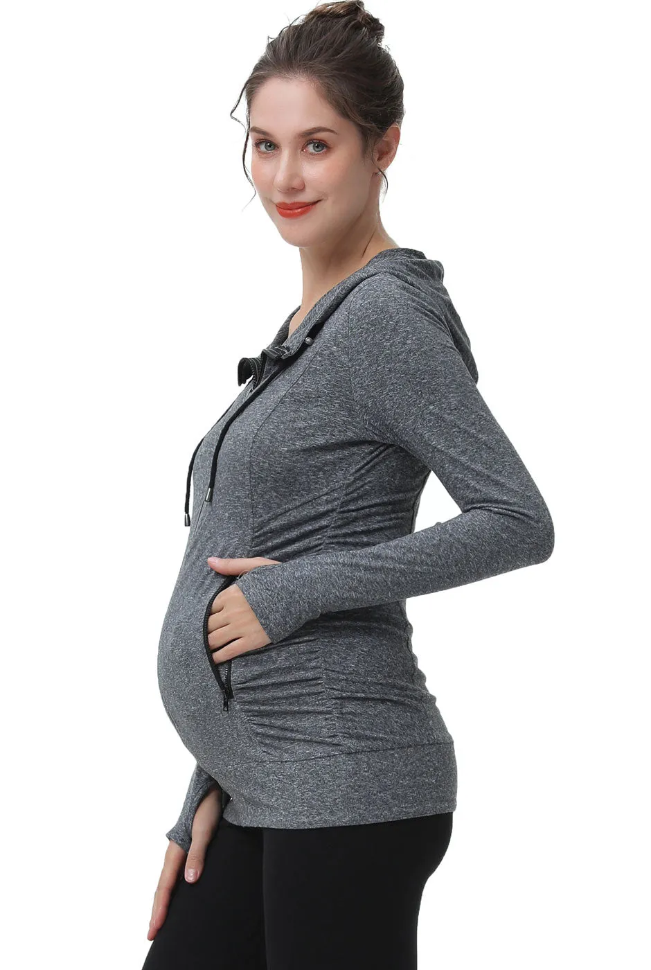 Kimi + Kai Maternity Momo Ruched Performance Jacket