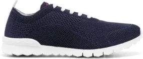 Kiton embroidered-logo sneakers Blue