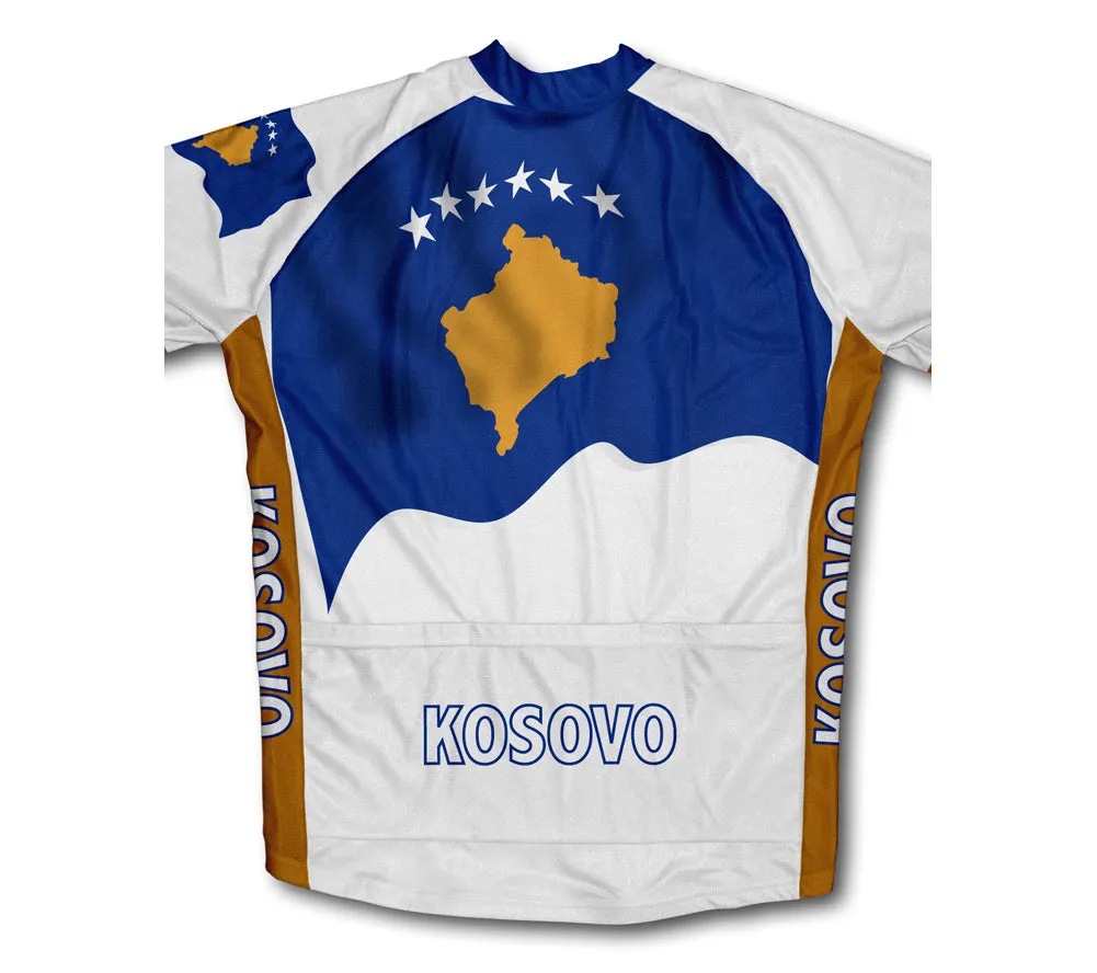 Kosovo Flag Winter Thermal Cycling Jersey