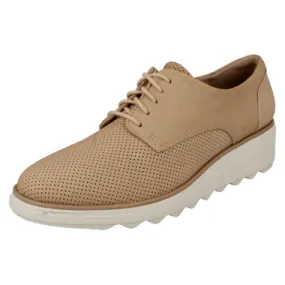 Ladies Clarks Casual Lace Up Trainers Sharon Crystal