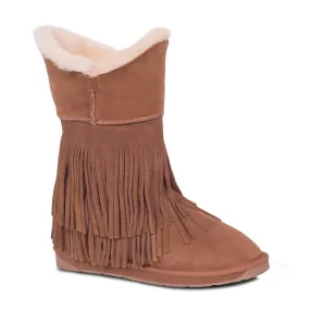 Ladies Classic Fringed Sheepskin Boot