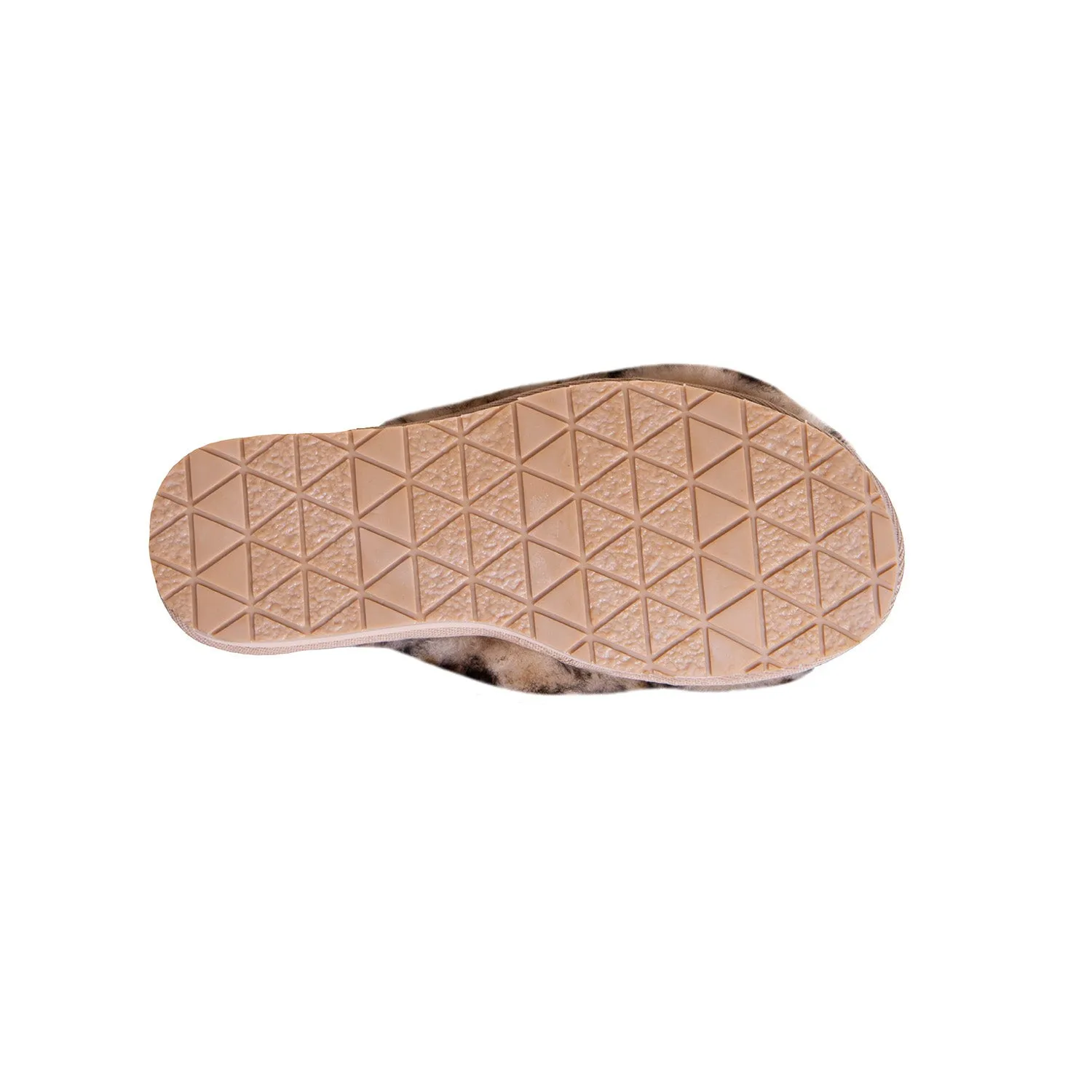 Ladies Emma Sheepskin Slipper Leopard