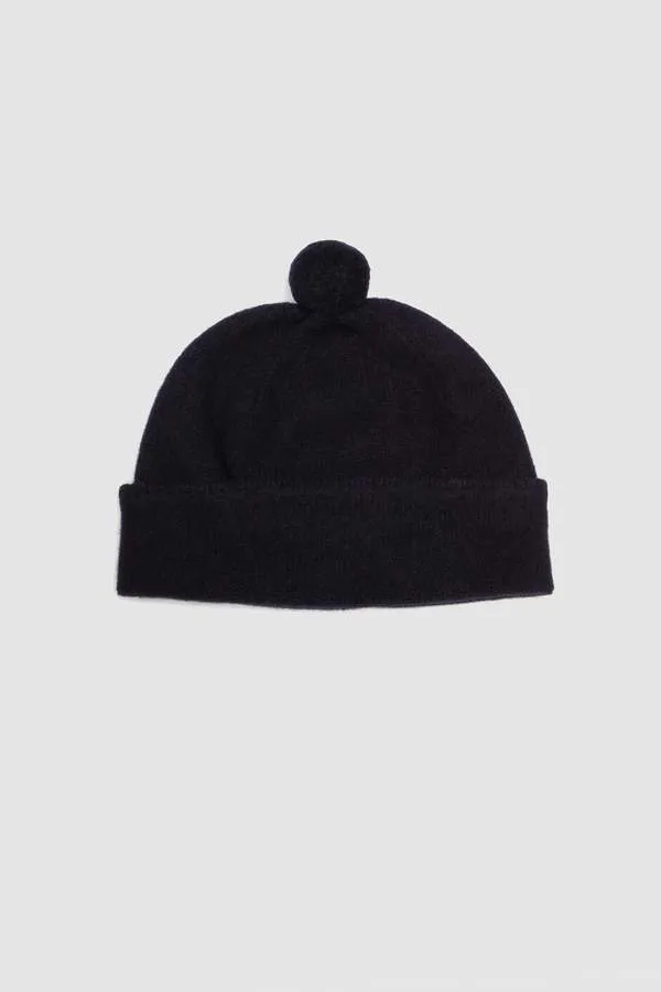 Lambswool Felted Hat - Dark Navy