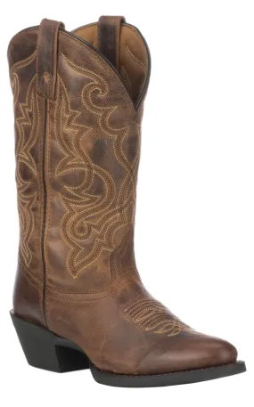 Laredo Women's Maddie Distressed Brown R-Toe Cowboy Boot