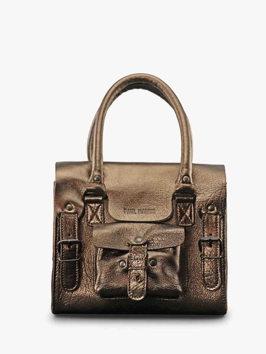 leather shoulder bag for woman Copper - LeRive Gauche - S Copper | PAUL MARIUS