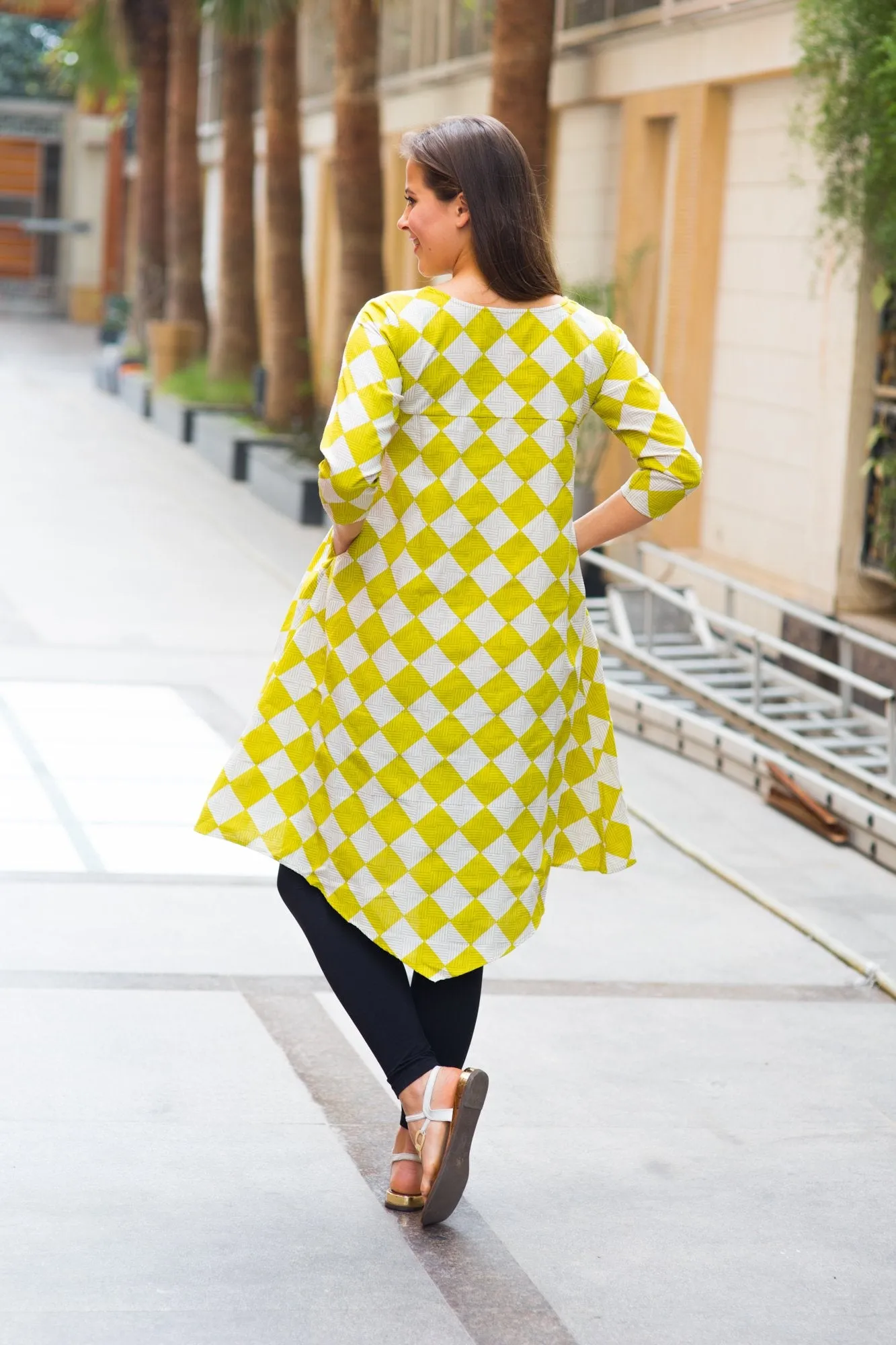 Lemon Maternity & Nursing Dress