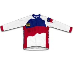 Liechtenstein Flag Winter Thermal Cycling Jersey