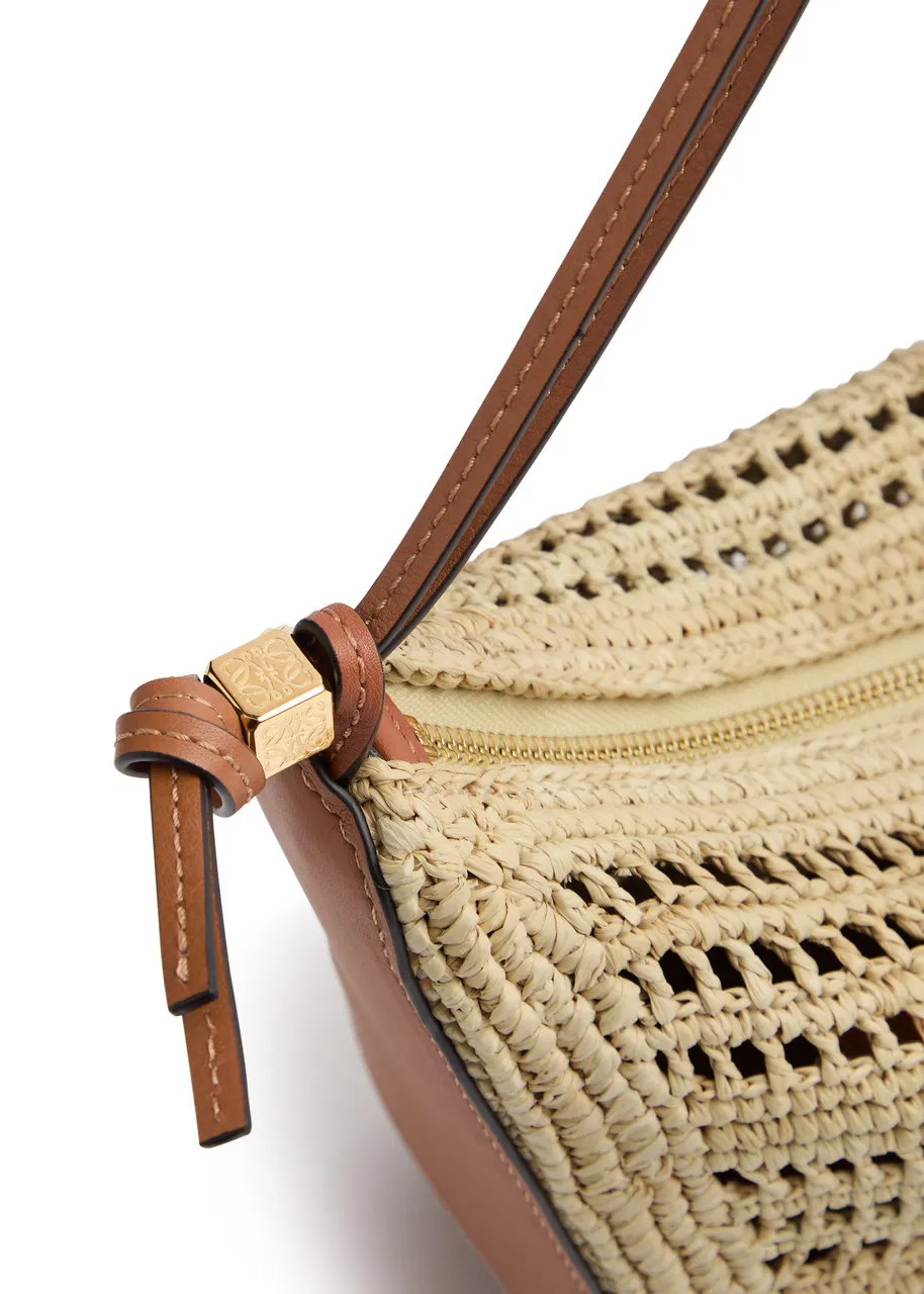 LOEWE X Paula's Ibiza Hammock Hobo mini raffia shoulder bag  -                         -                     -             