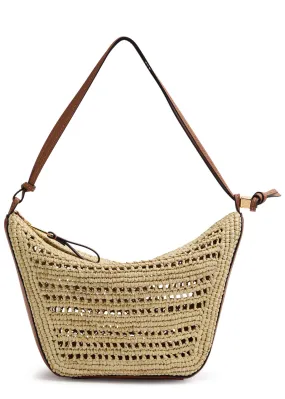 LOEWE X Paula's Ibiza Hammock Hobo mini raffia shoulder bag  -                         -                     -             