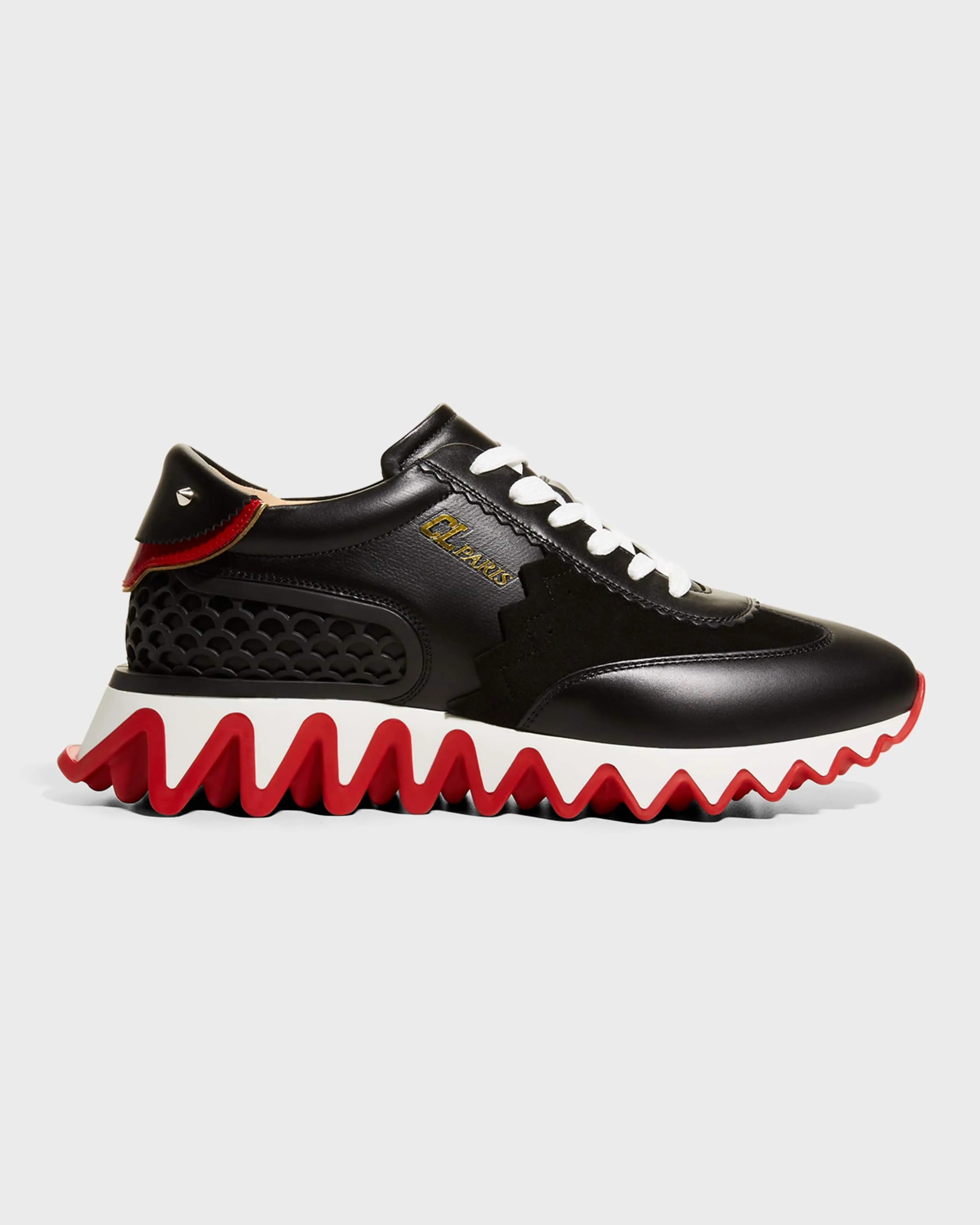 Loubishark Donna Red Sole Runner Sneakers