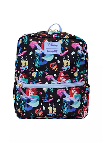 Loungefly Disney The Little Mermaid 35th Anniversary ’Life Is The Bubbles’ AOP Nylon Mini Backpack | Kaleidoscope