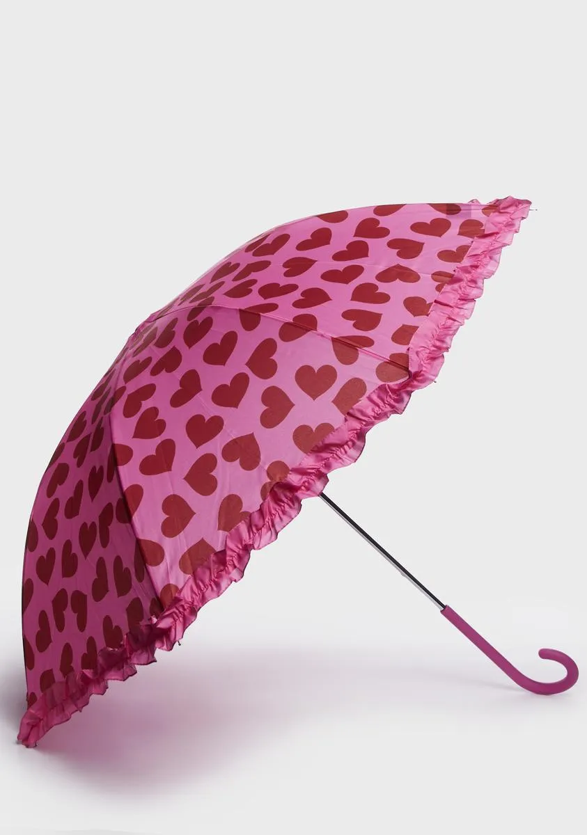 Loyal Maneater Printed Umbrella-