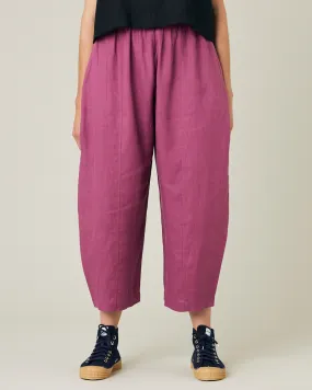 Mabel Dahlia Pink Linen Trousers