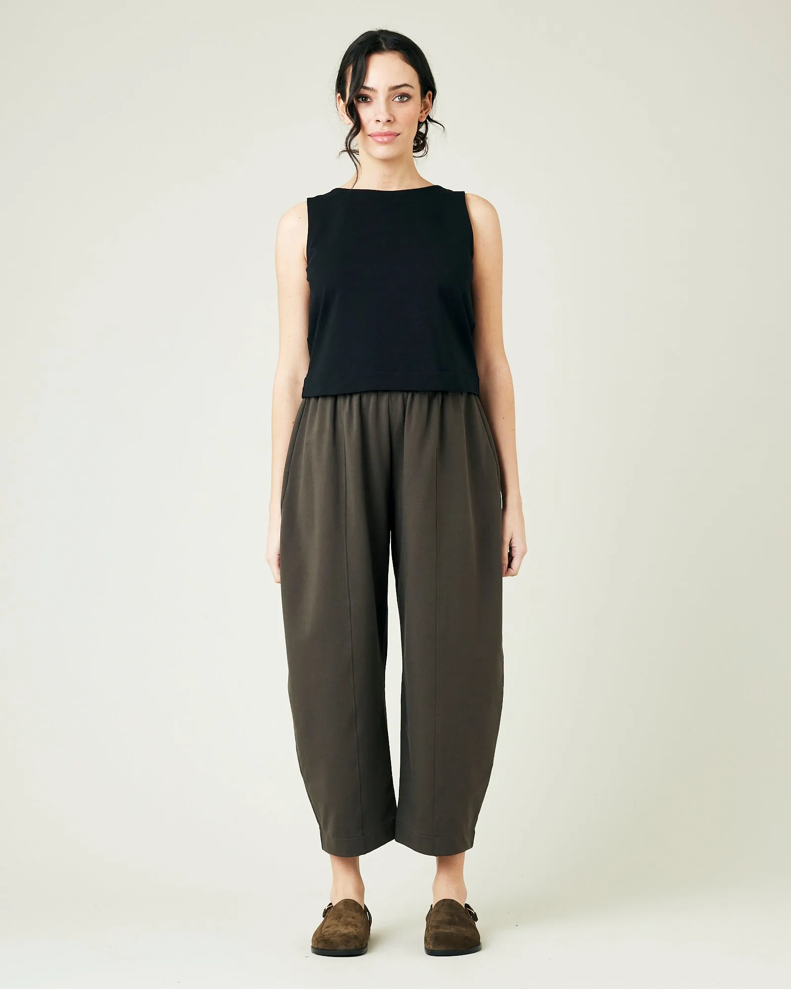 Mabel Espresso Jersey Trousers