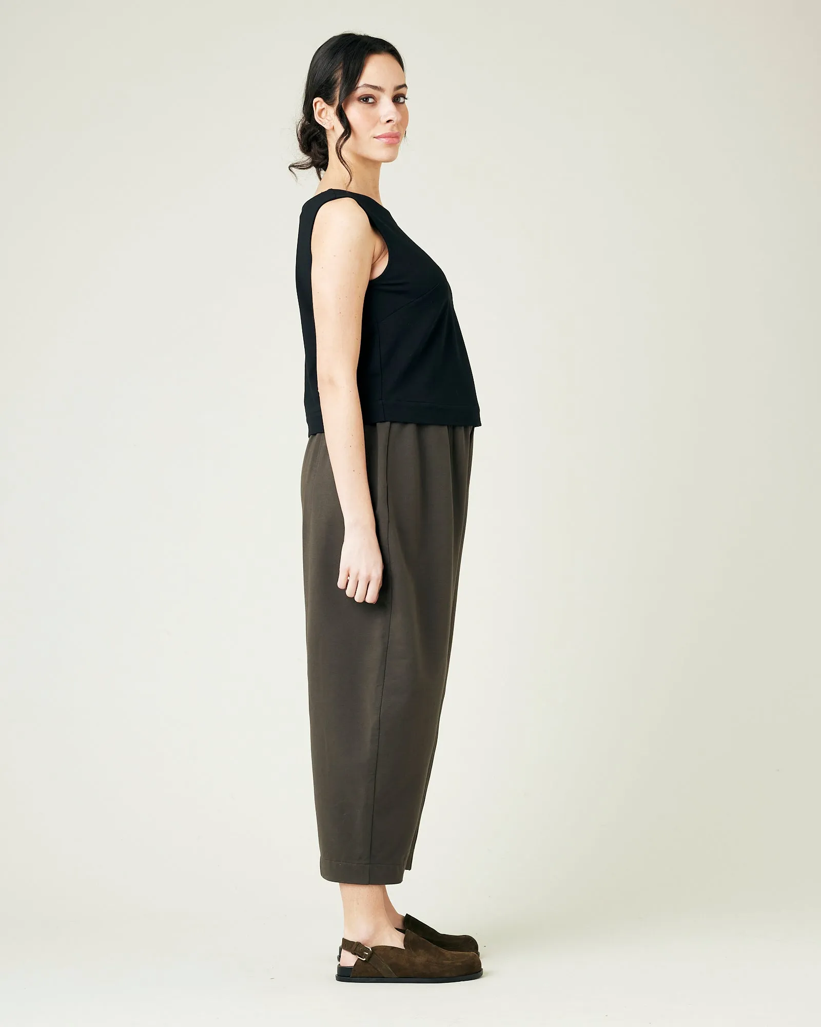 Mabel Espresso Jersey Trousers