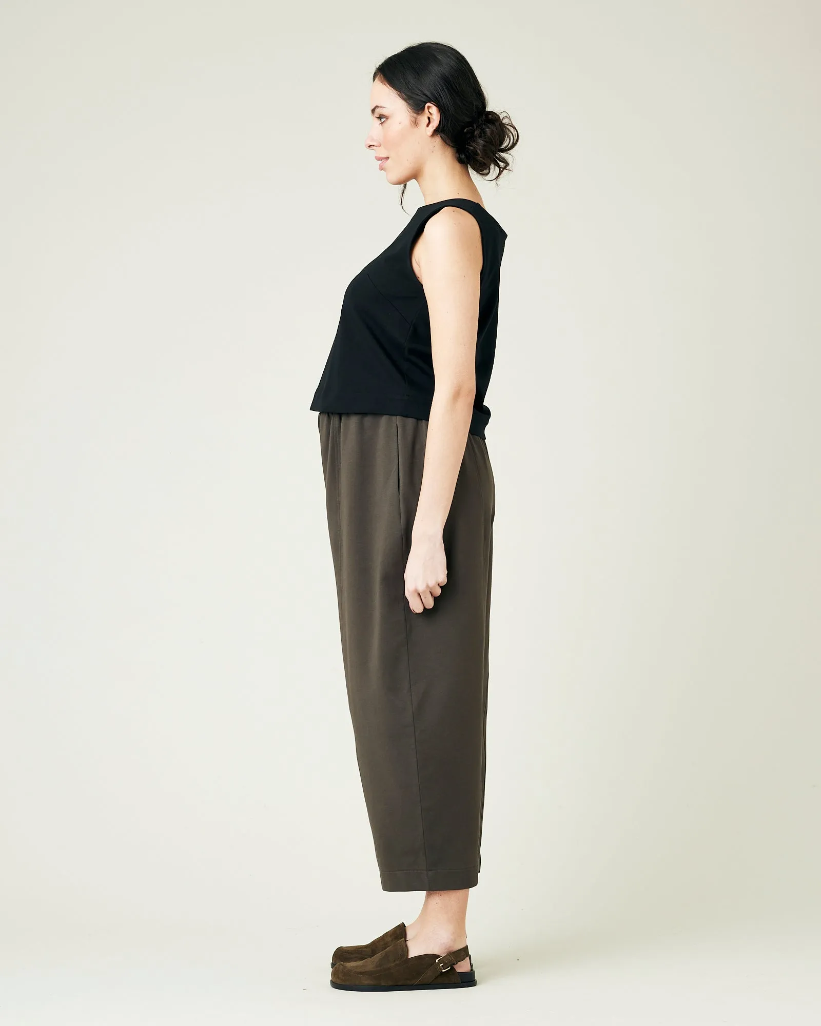 Mabel Espresso Jersey Trousers