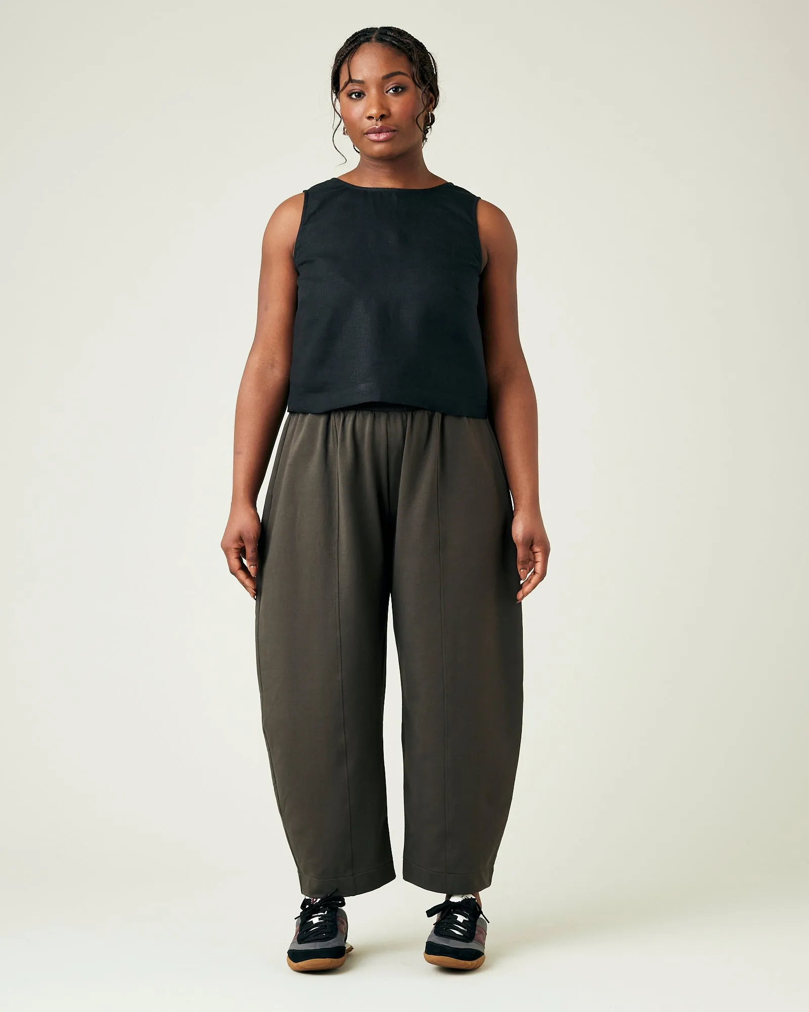 Mabel Espresso Jersey Trousers