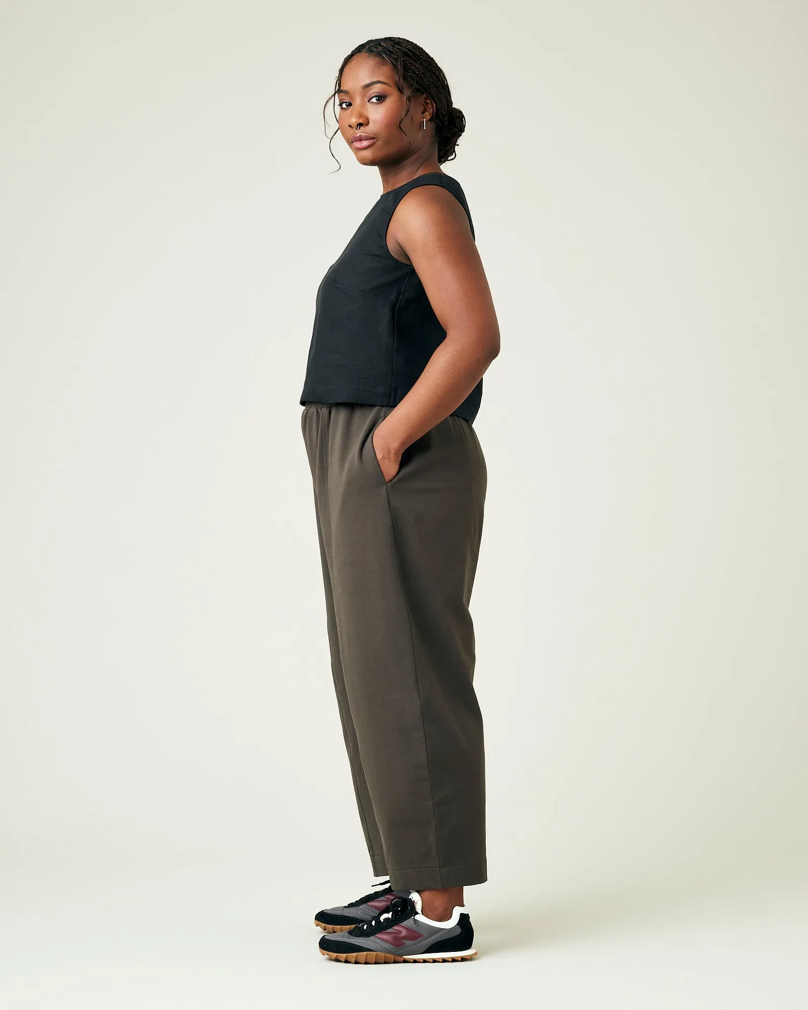 Mabel Espresso Jersey Trousers