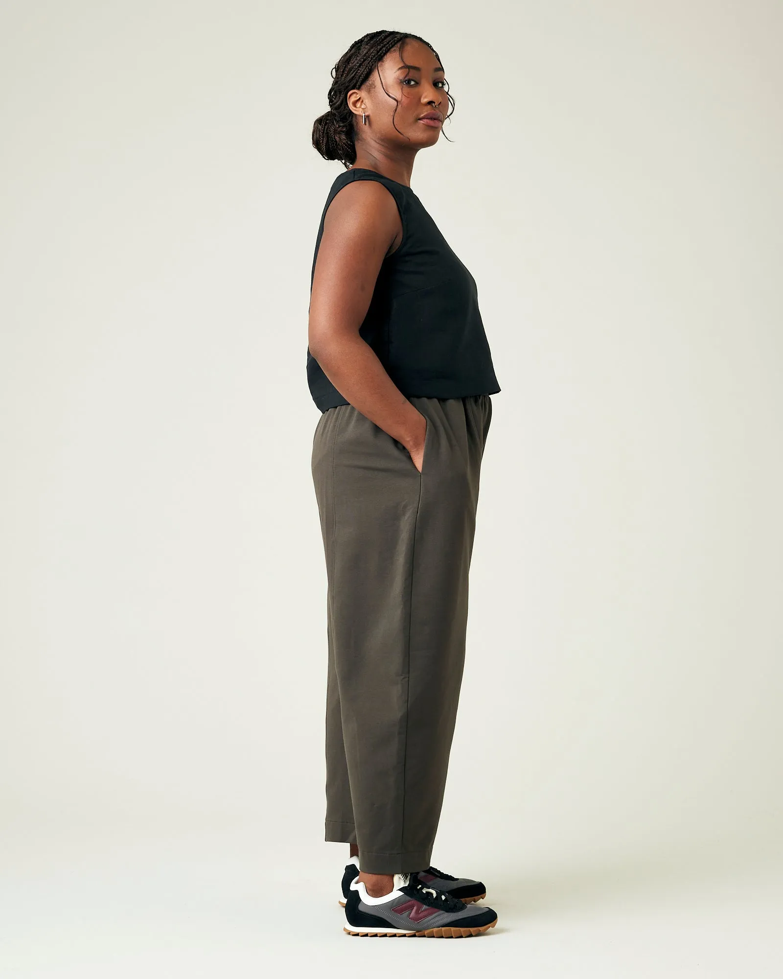 Mabel Espresso Jersey Trousers