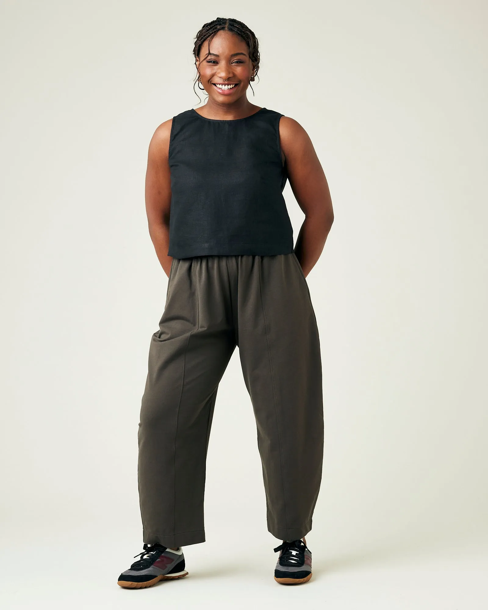 Mabel Espresso Jersey Trousers