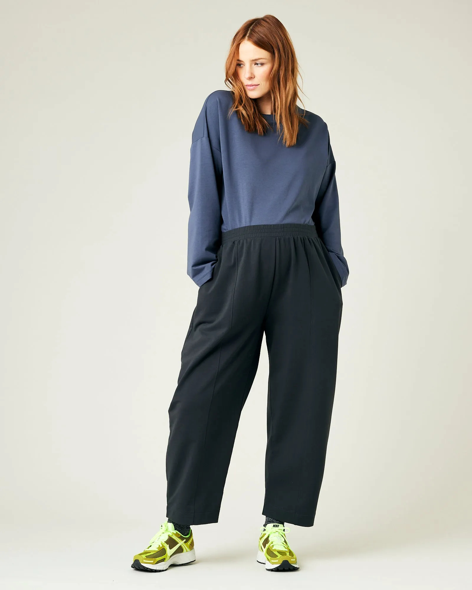 Mabel Slate Jersey Trousers