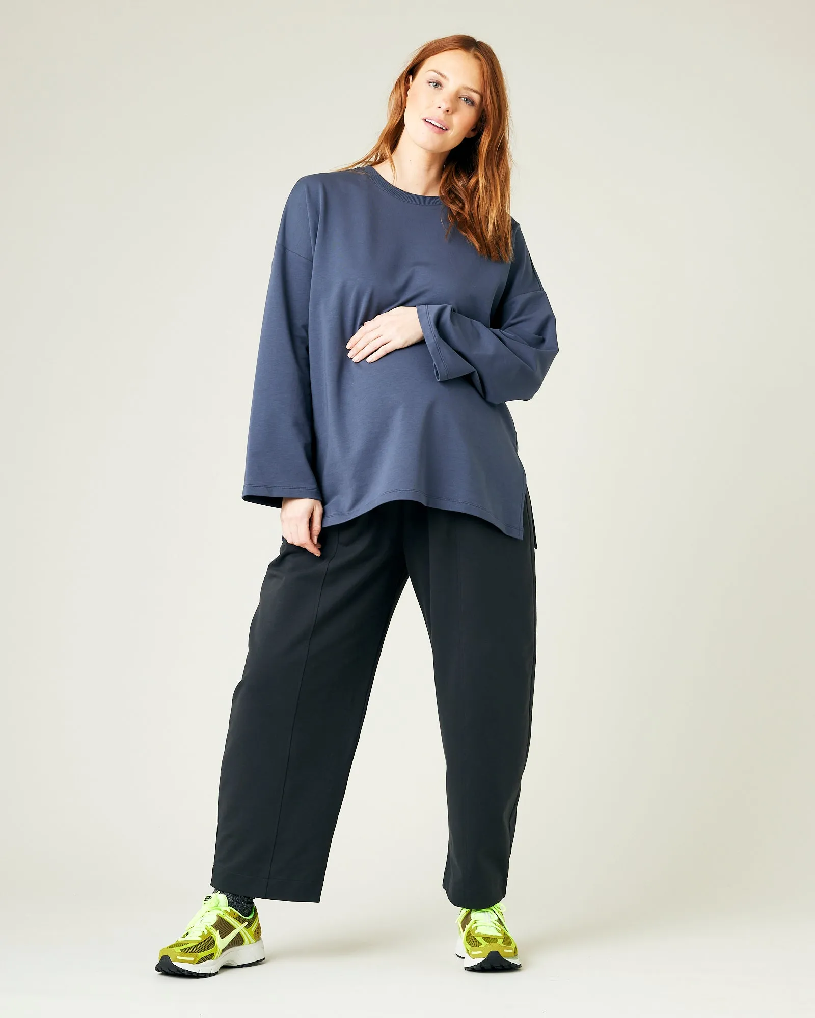 Mabel Slate Jersey Trousers