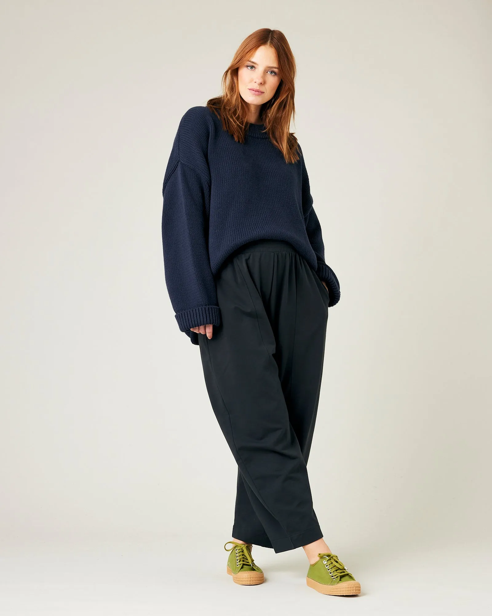 Mabel Slate Jersey Trousers