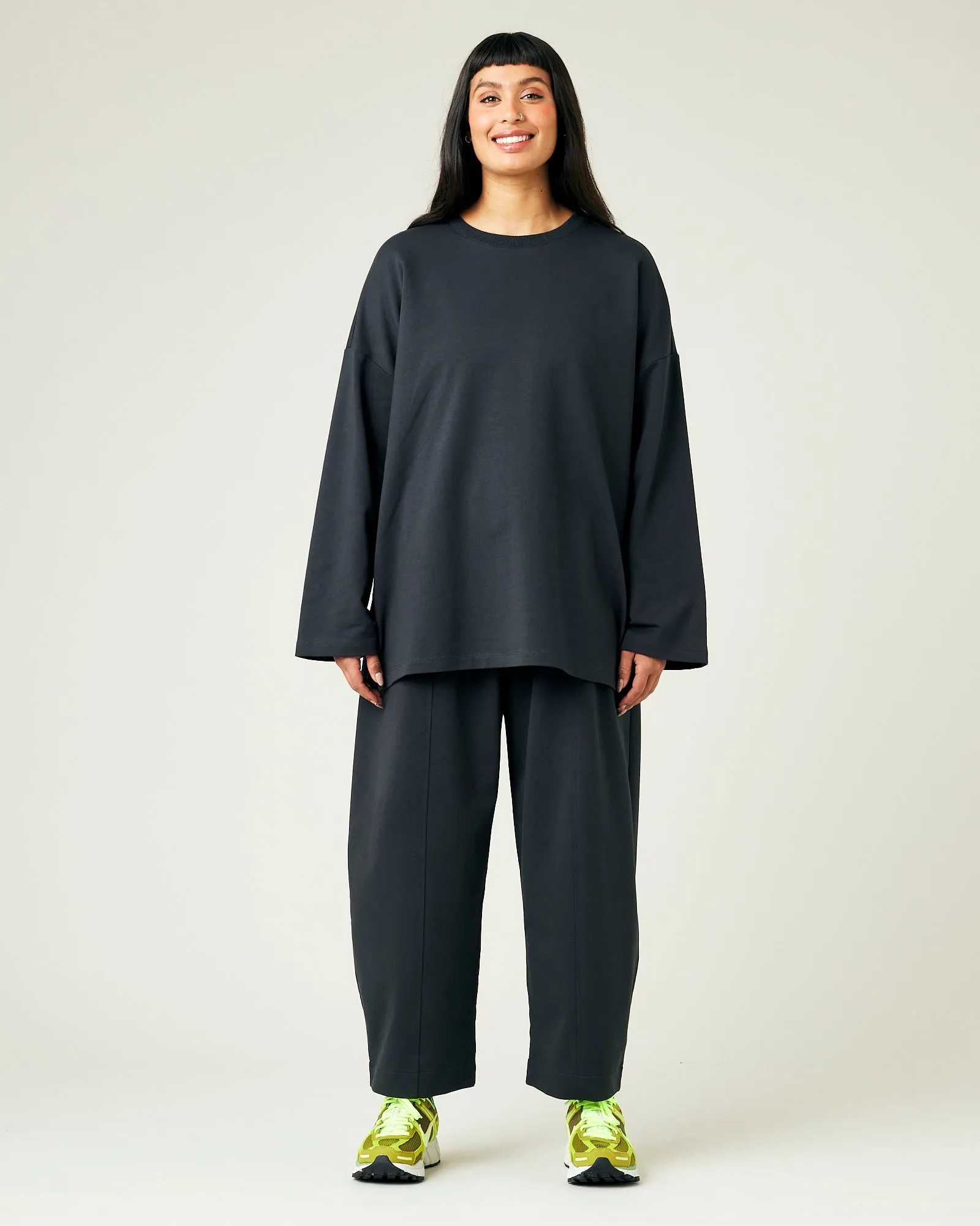 Mabel Slate Jersey Trousers