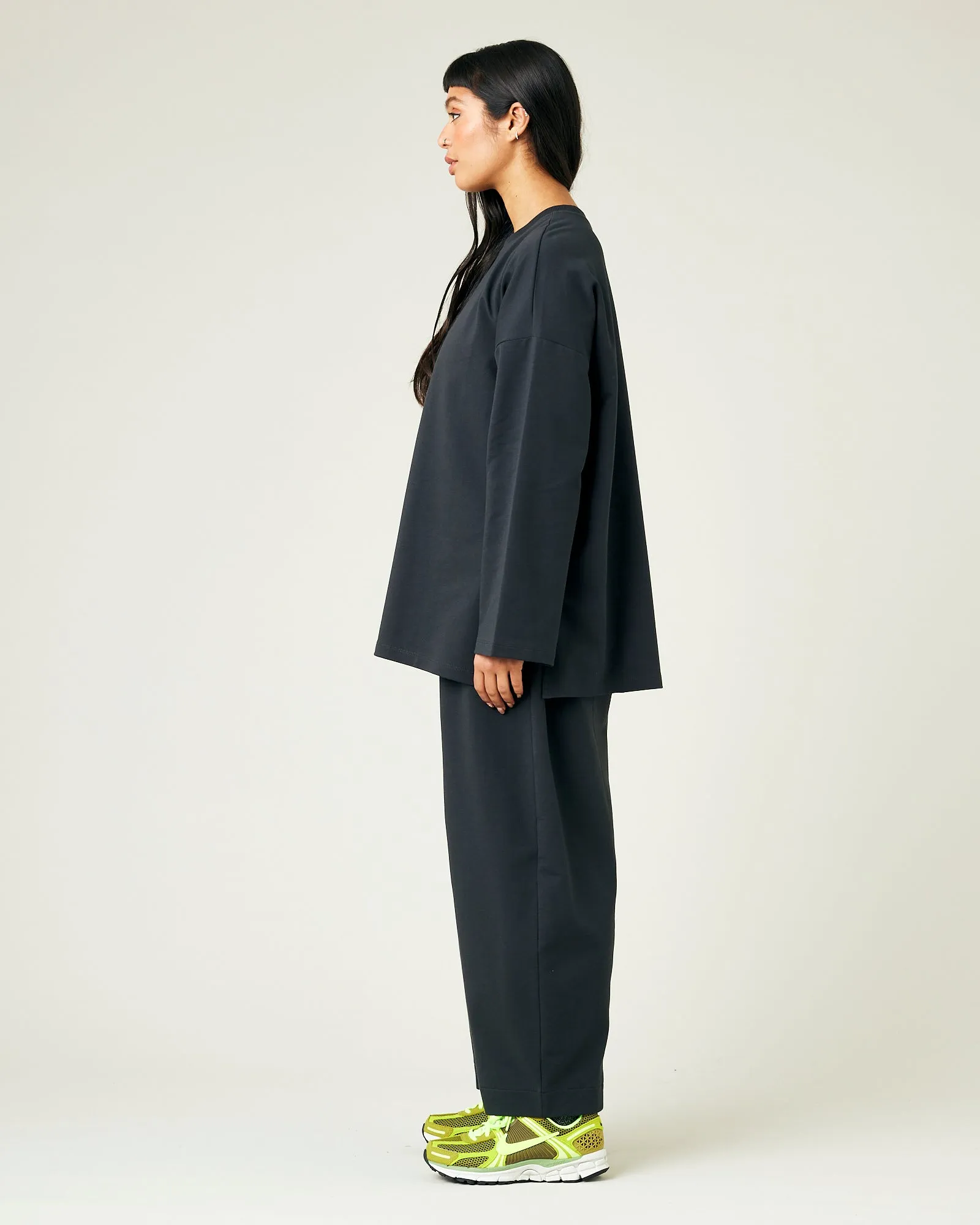 Mabel Slate Jersey Trousers