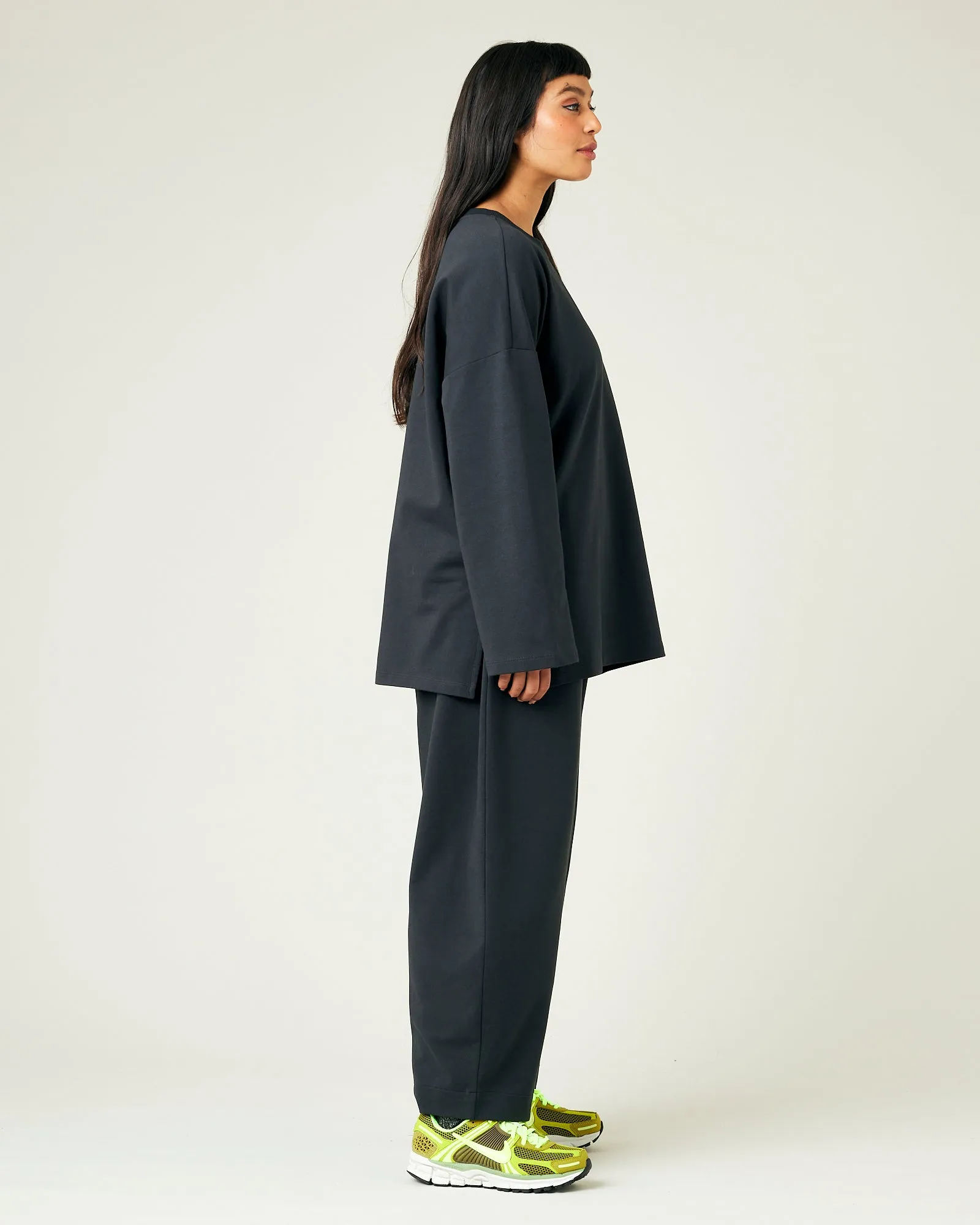 Mabel Slate Jersey Trousers