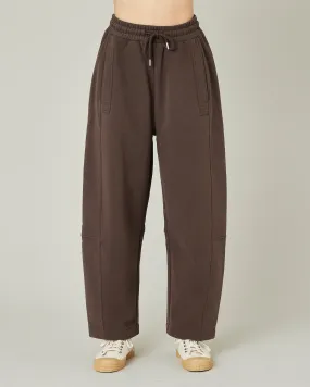 Madi Chocolate Organic Cotton Jersey Trousers