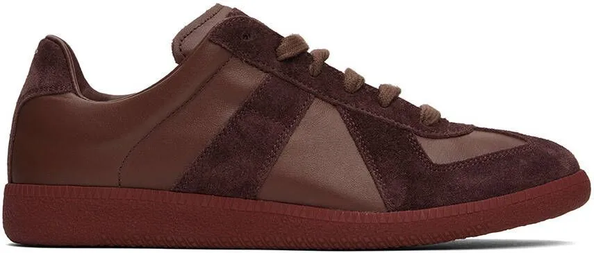 Maison Margiela Burgundy Replica Sneakers