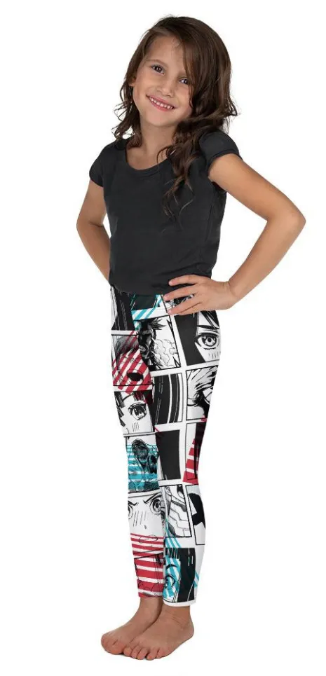 Manga Comic Book Kid's Leggings