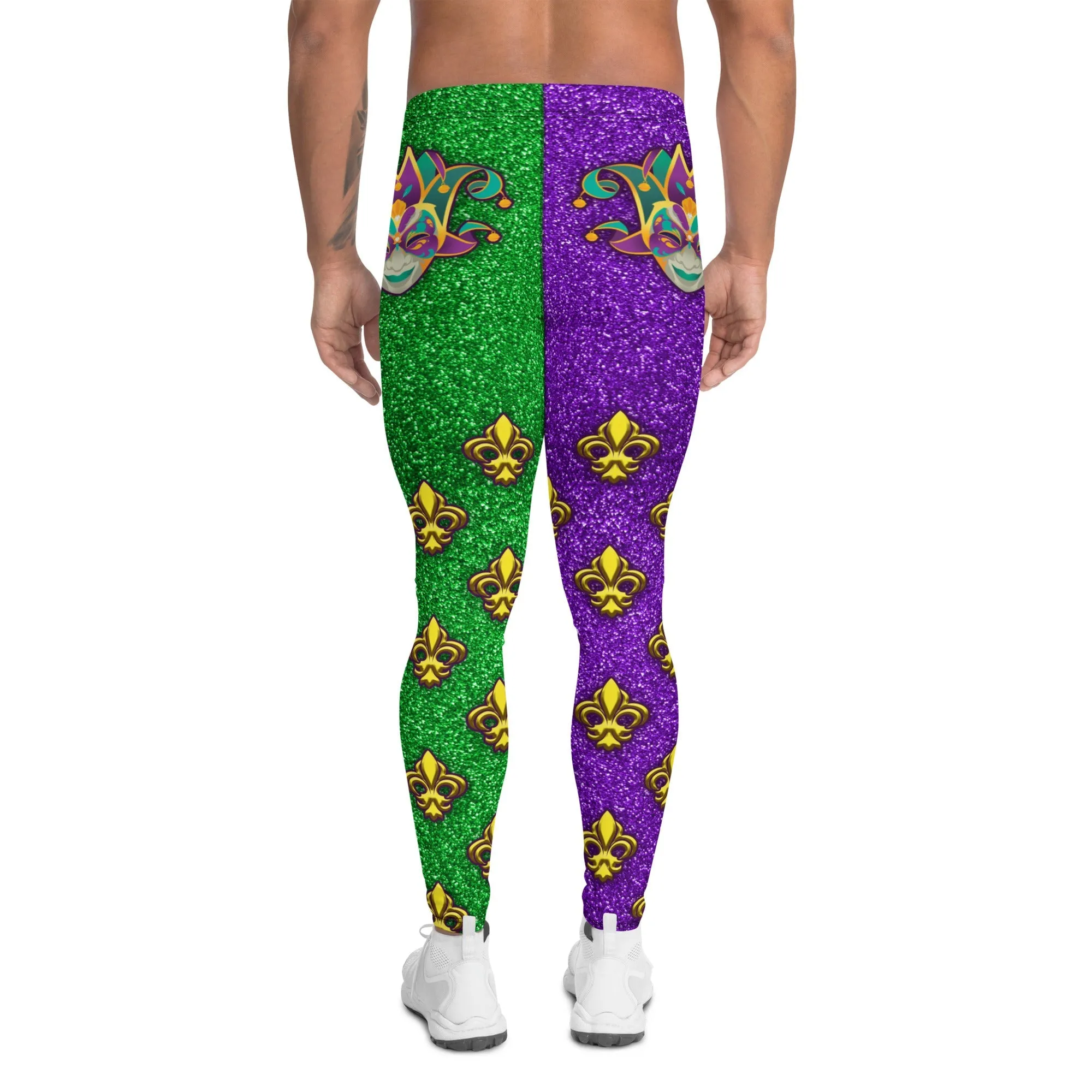 Mardi Gras Mask Men's Leggings