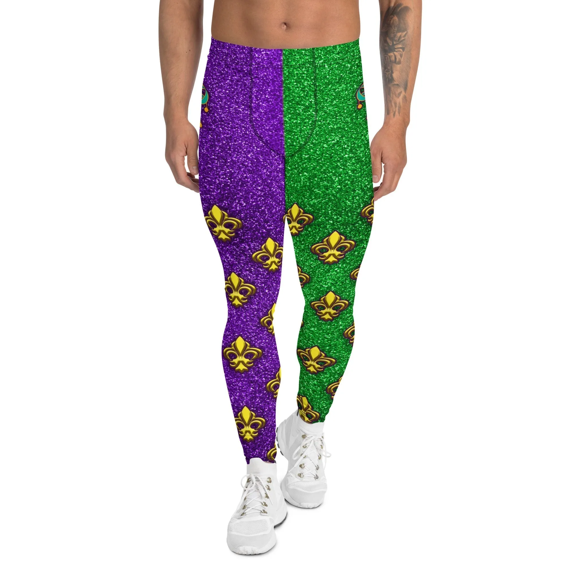 Mardi Gras Mask Men's Leggings