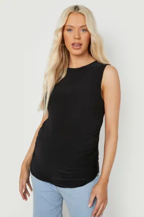 Maternity Ruched Slinky Top