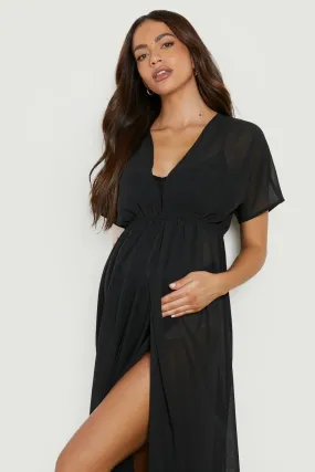 Maternity Split Leg Maxi Beach Kaftan