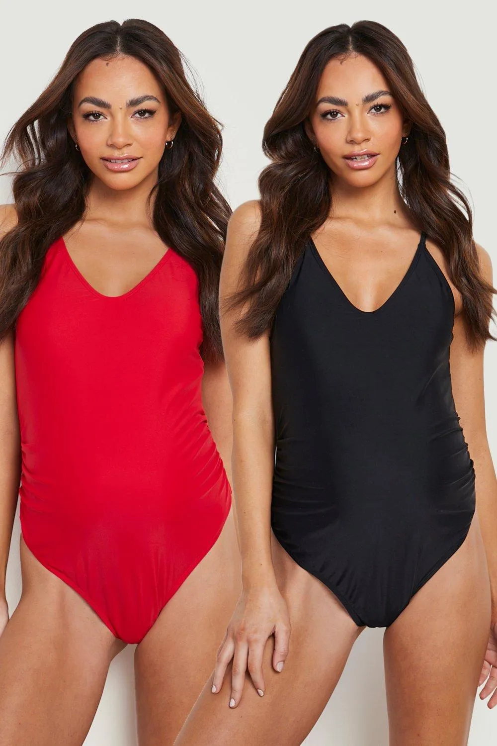 Maternity Strappy Basic 2 Pack Swimsuit