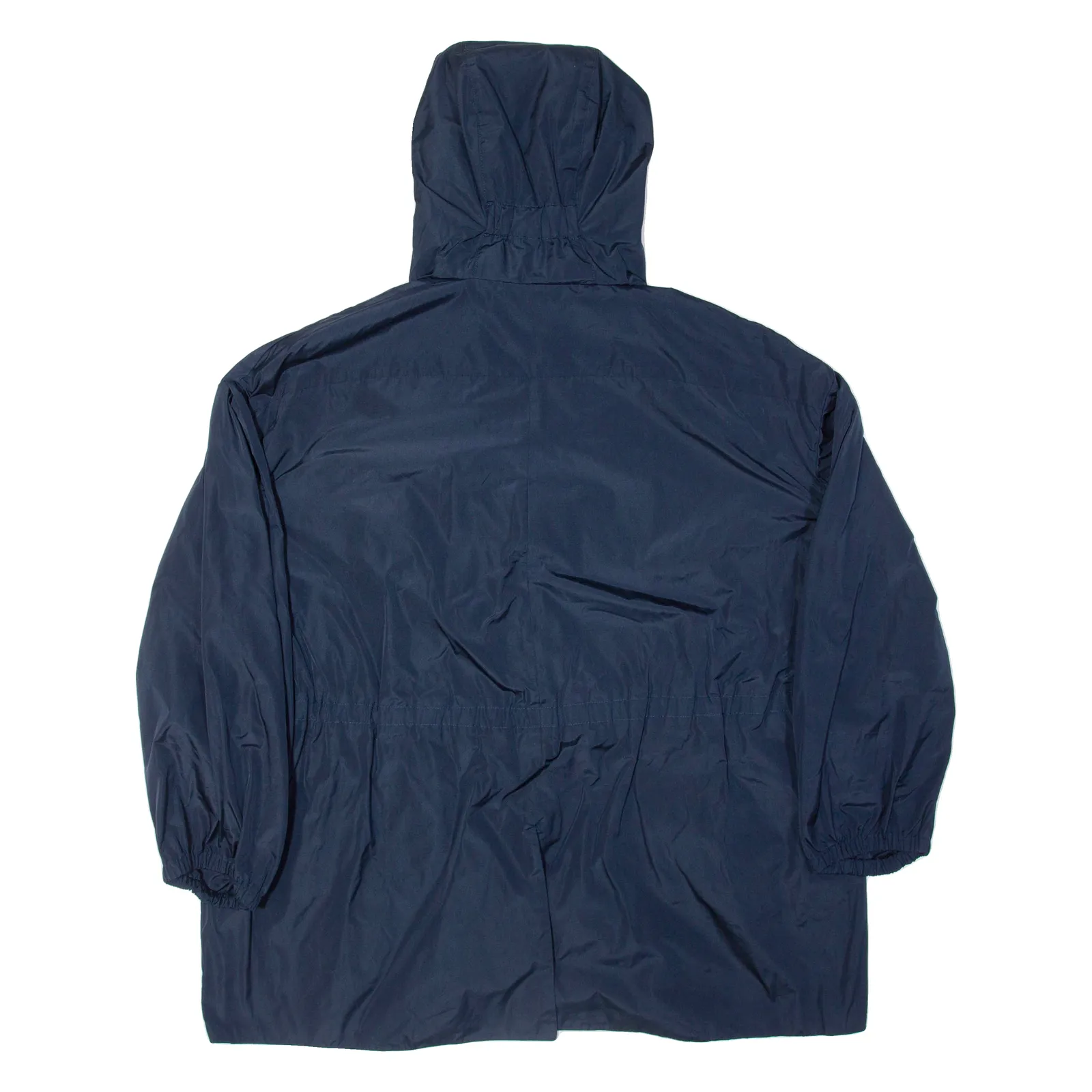 MAX MARA Womens Rain Jacket Blue Hooded UK 10