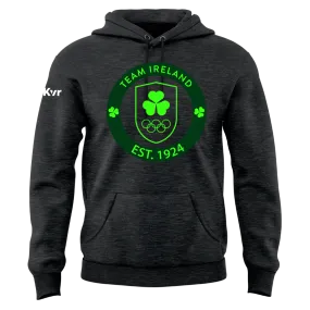 Mc Keever Team Ireland Big Logo Hoodie - Womens - Charcoal