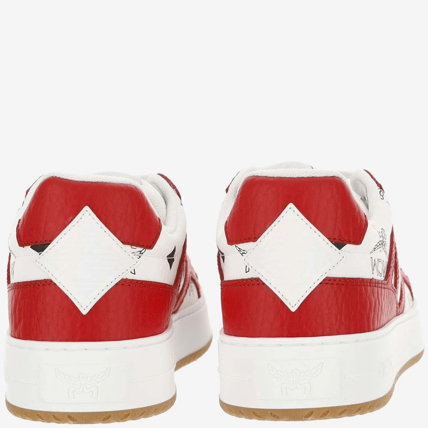 MCM    Mcm Leather Sneakers With Logo