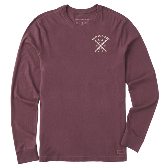 Men's Let it Snow Ski Long Sleeve Crusher Tee