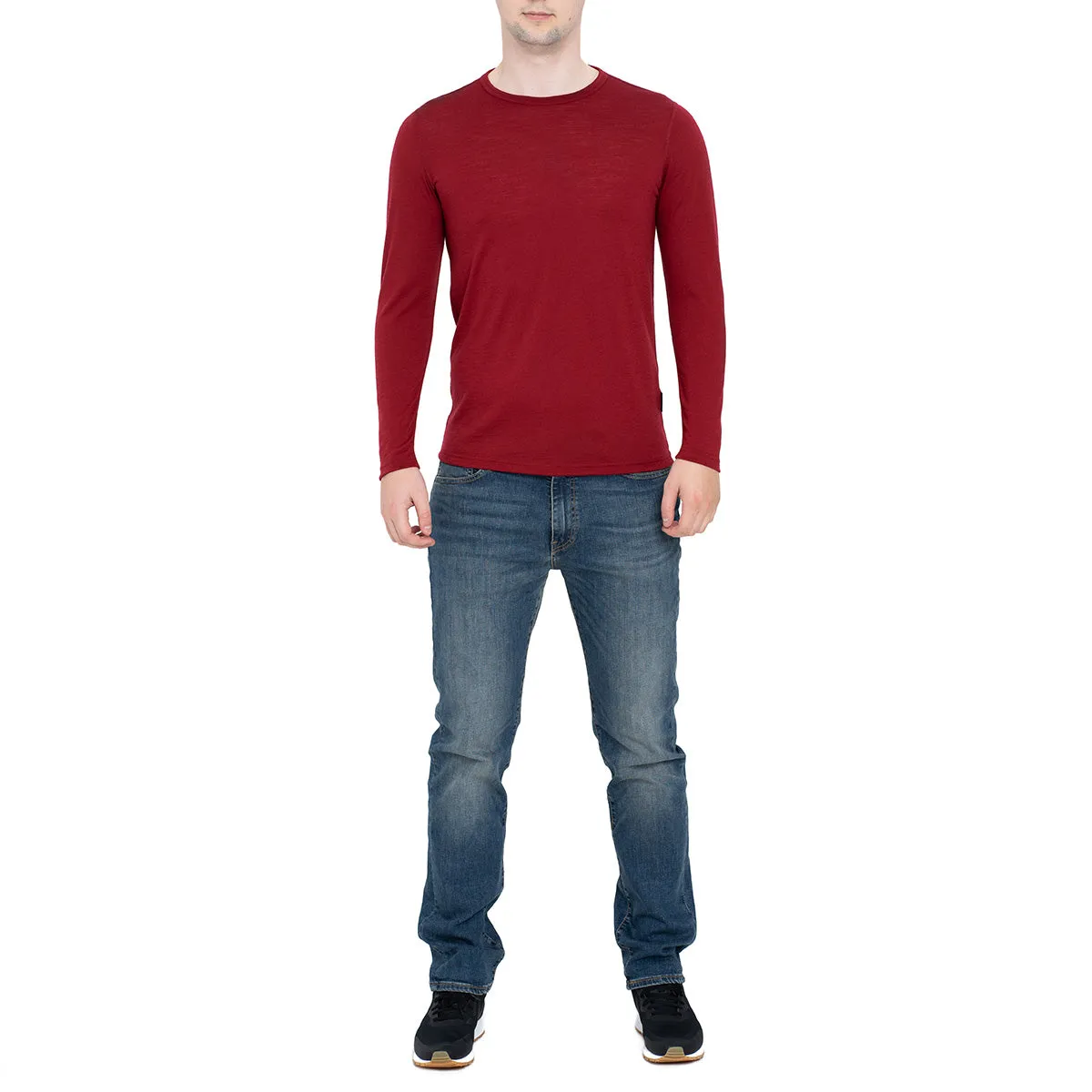 Men's 160 Thermal Long Sleeve Crew Royal Cherry