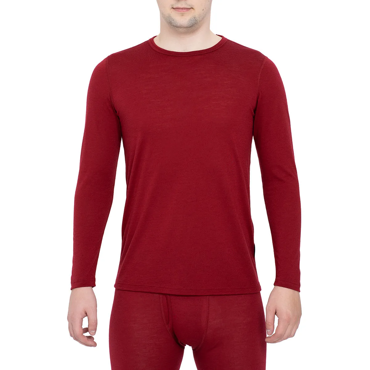 Men's 160 Thermal Long Sleeve Crew Royal Cherry