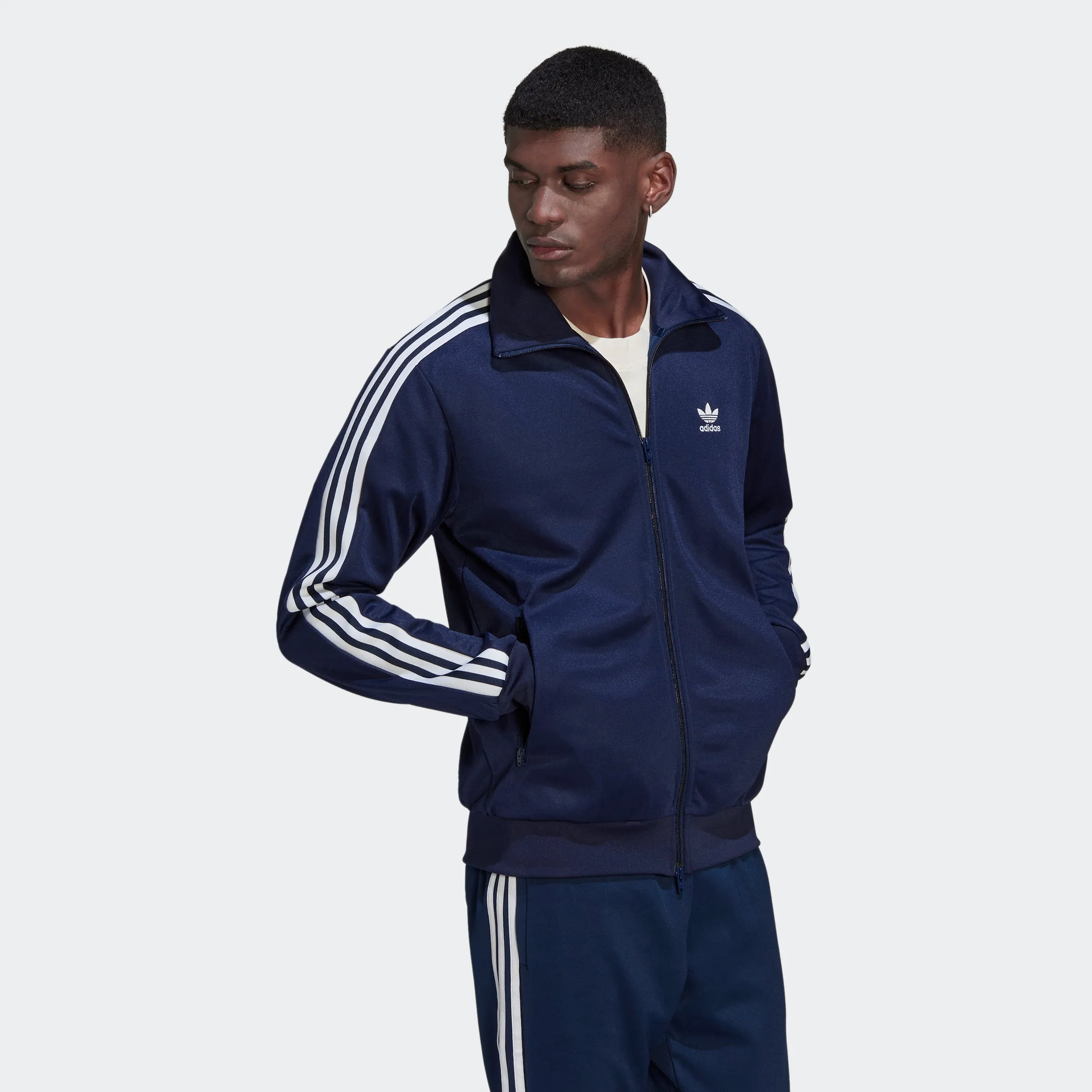 Men's adidas Originals Adicolor Classics Beckenbauer Track Jacket Navy