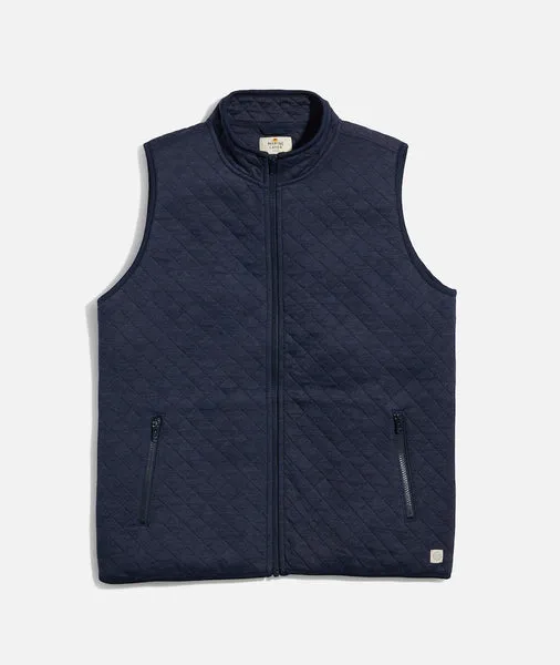 Men's Corbet Full Zip Vest in Navy