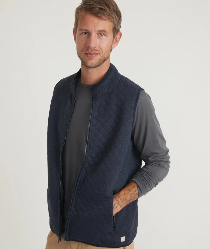 Men's Corbet Full Zip Vest in Navy