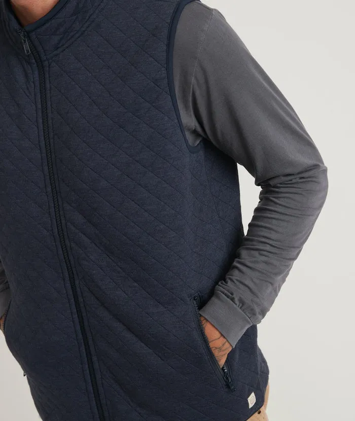 Men's Corbet Full Zip Vest in Navy